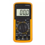 Portable digital multimeter, professional, model DT9205A, orange color